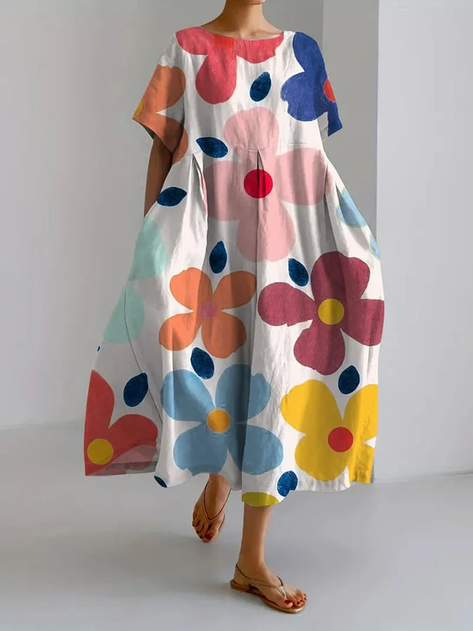 Vestido floral de verano Valeno