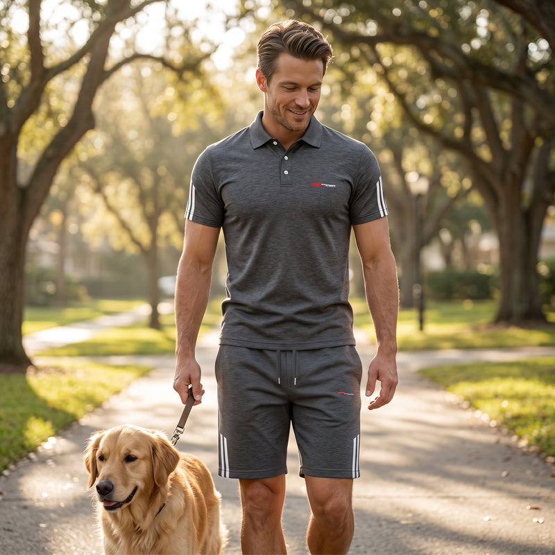 Sport-Conjunto polo corto y pantalón corto