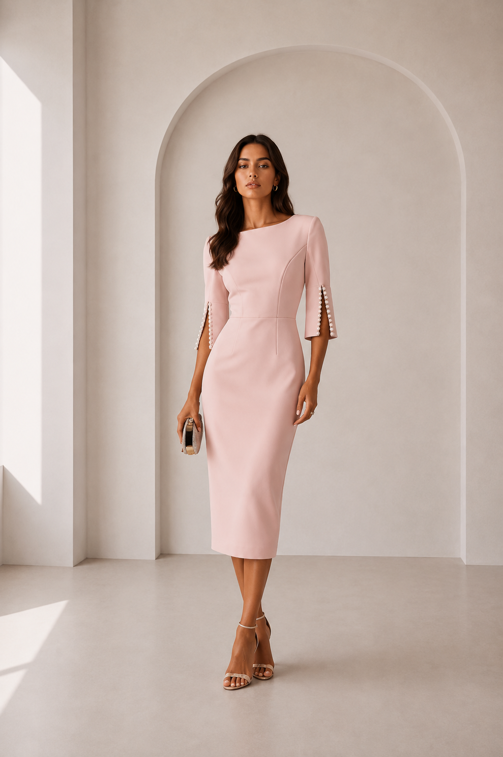 Elissa-Vestido lápiz ajustado