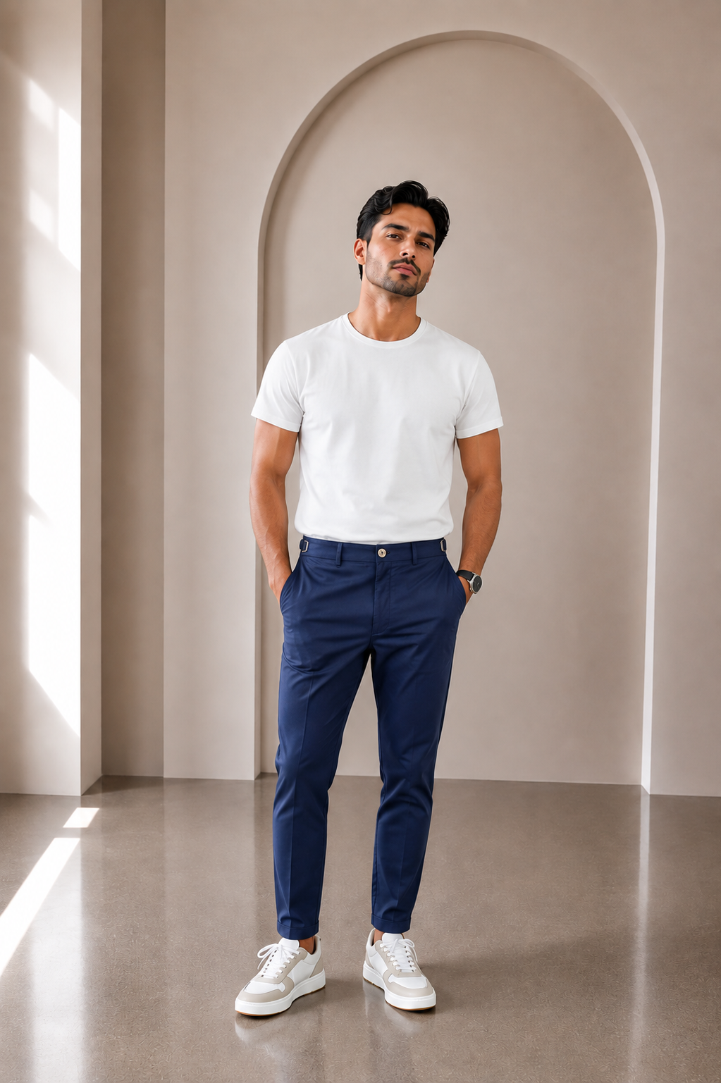 Pantalón de vestir de corte ajustado