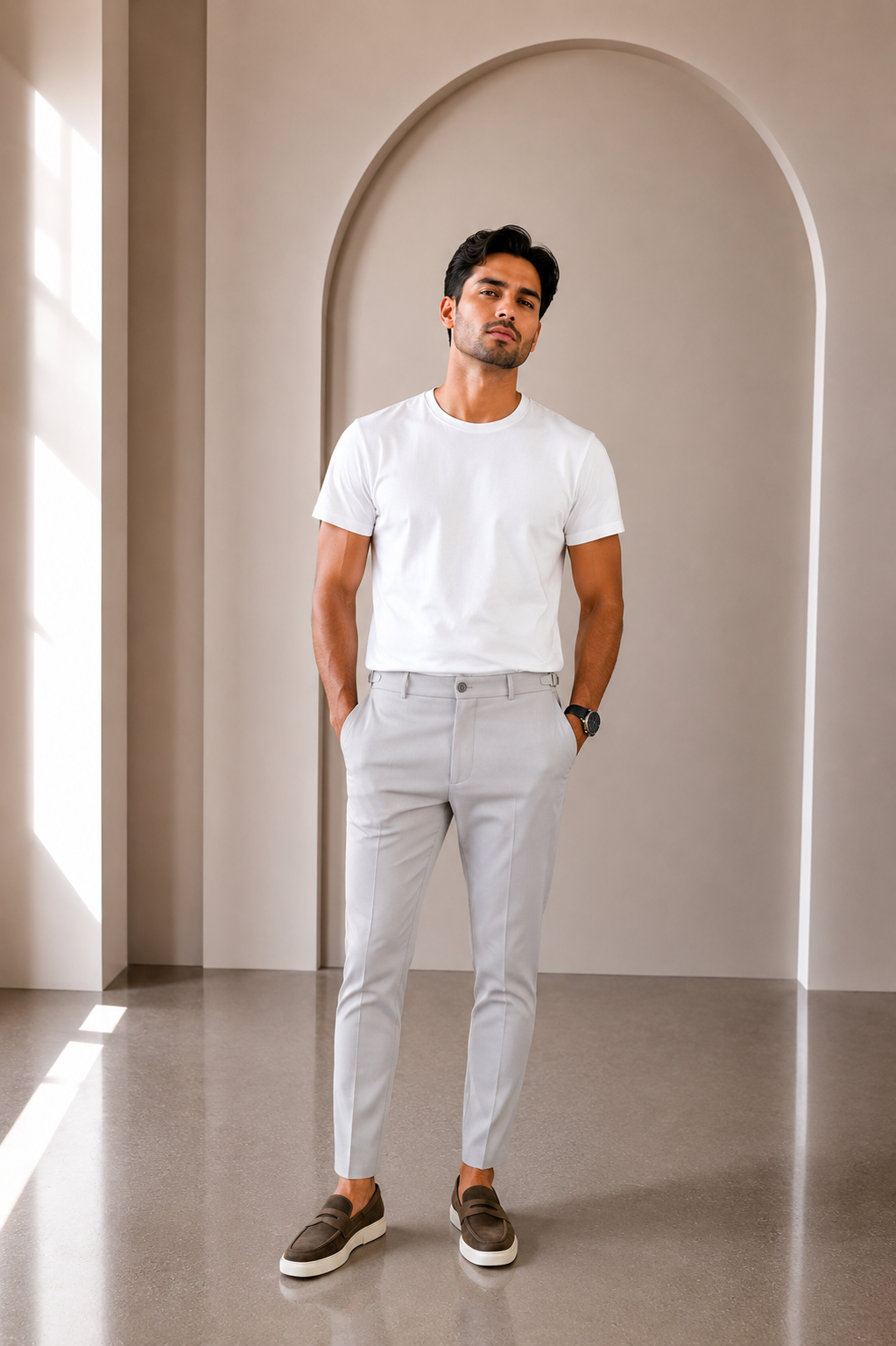 Pantalón de vestir de corte ajustado
