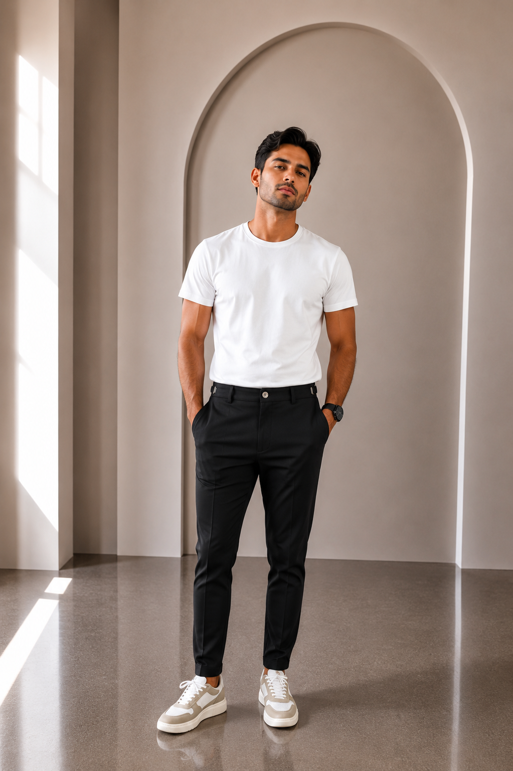 Pantalón de vestir de corte ajustado