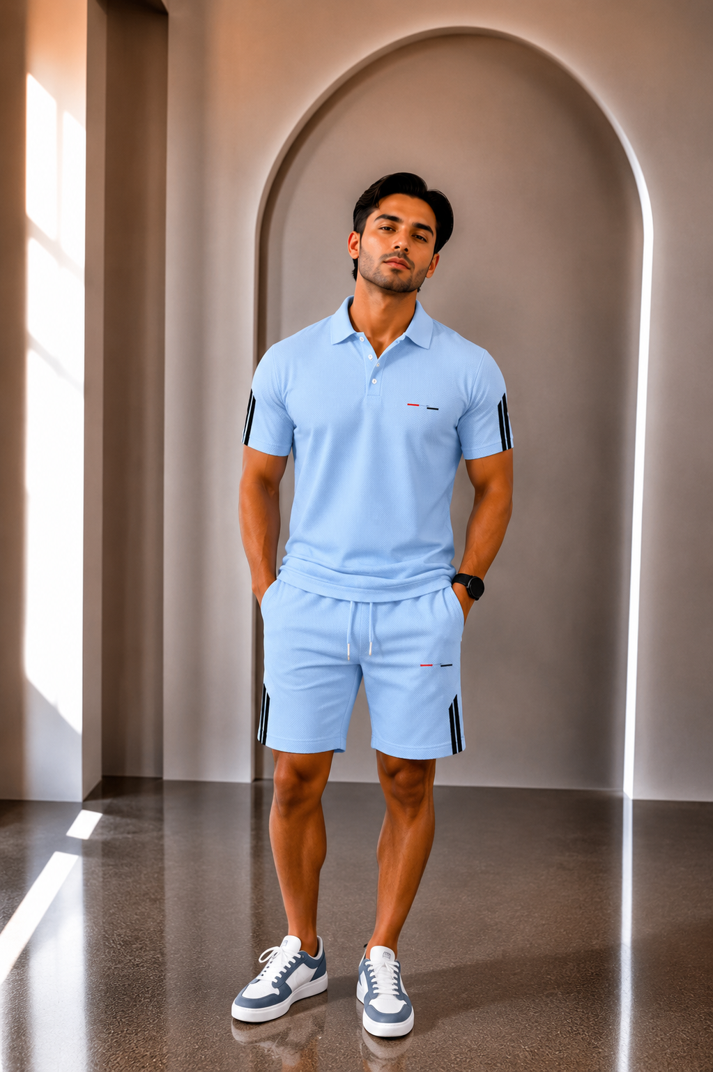 Sport-Conjunto polo corto y pantalón corto