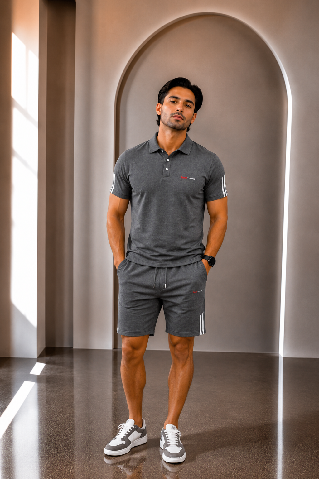 Sport-Conjunto polo corto y pantalón corto