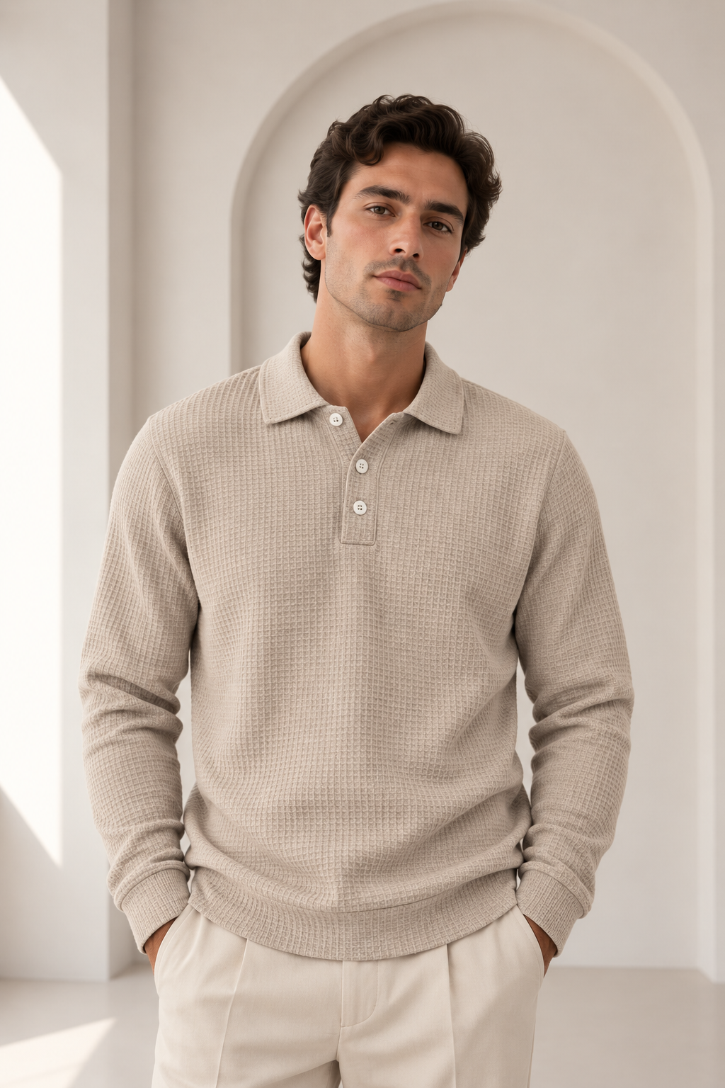 Jersey de manga larga con cuello