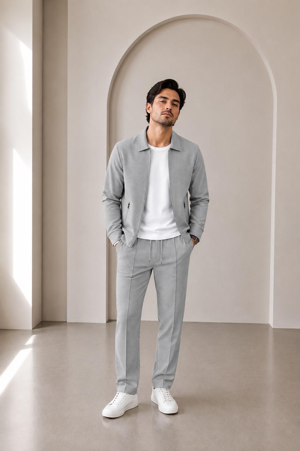 Conjunto chaqueta y pantalón ajustado