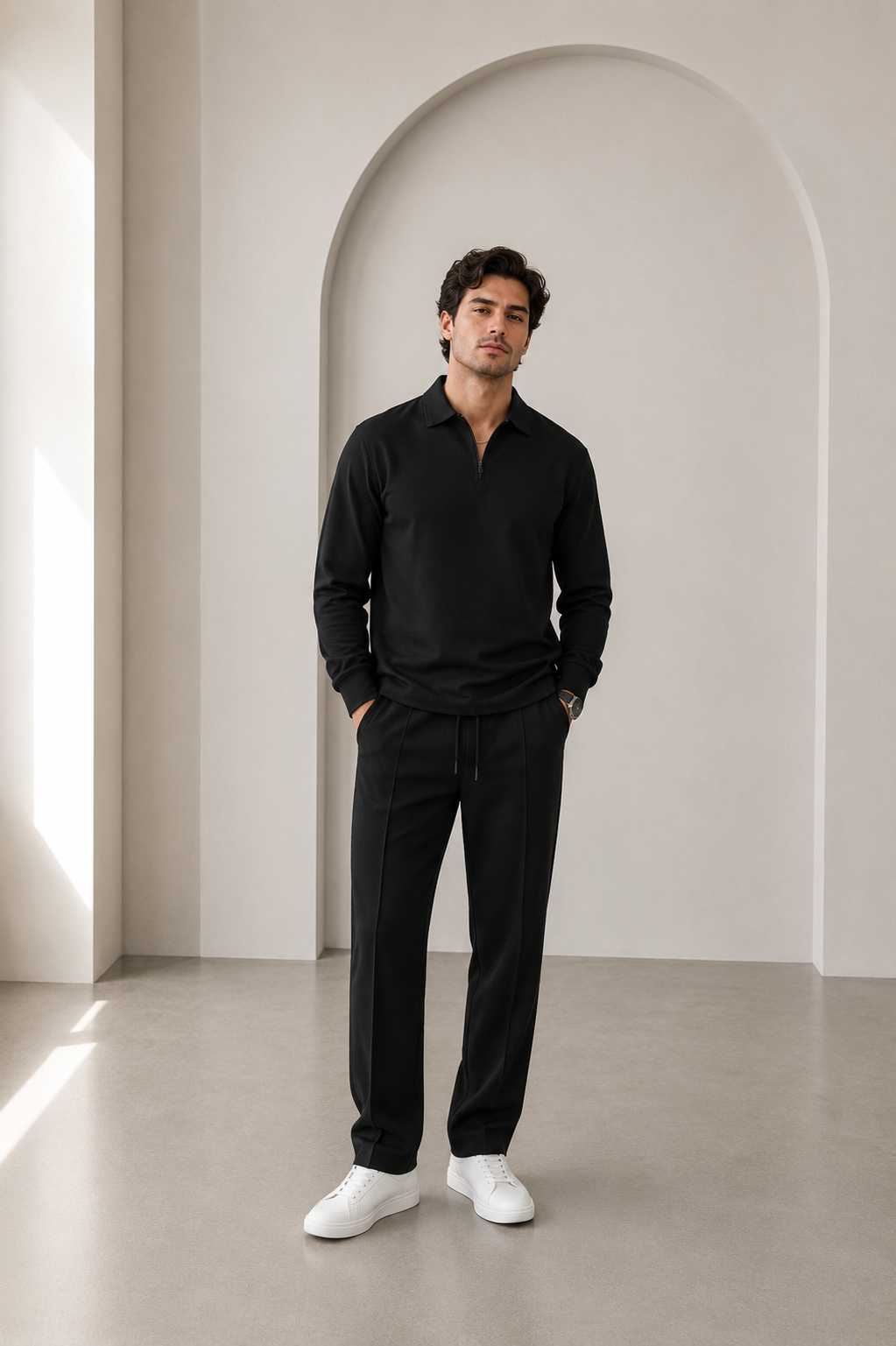 Conjuntos sudadera y pantalón de corte recto
