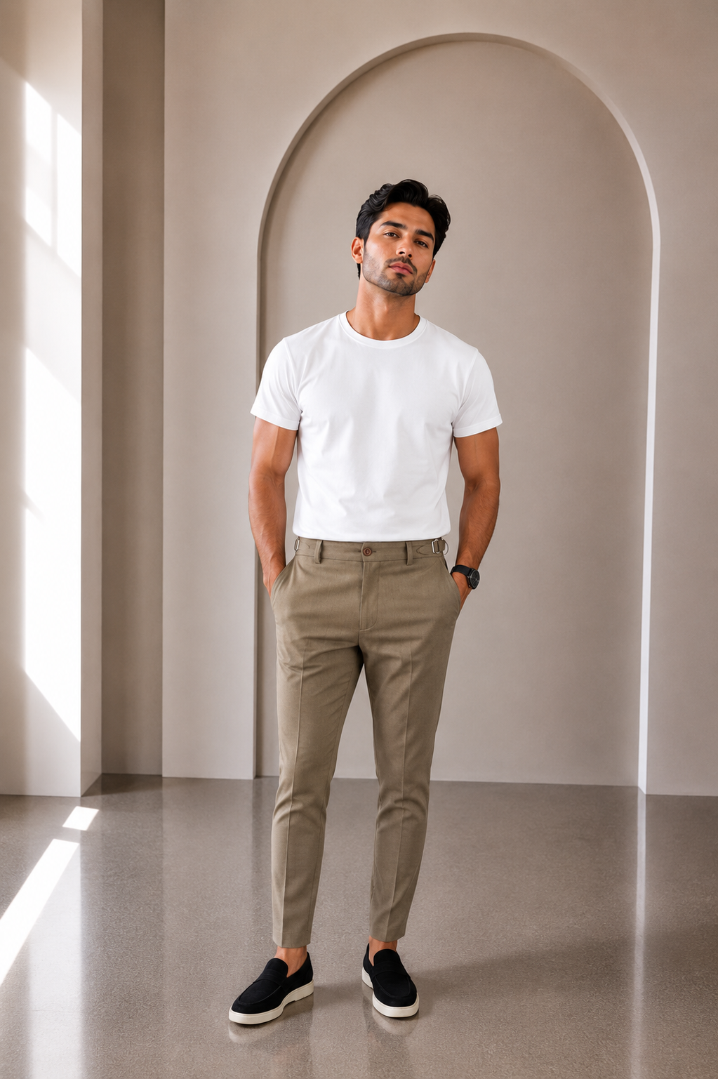 Pantalón de vestir de corte ajustado