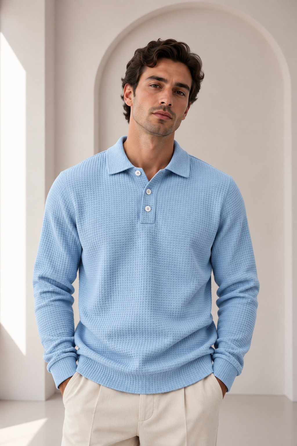 Jersey de manga larga con cuello