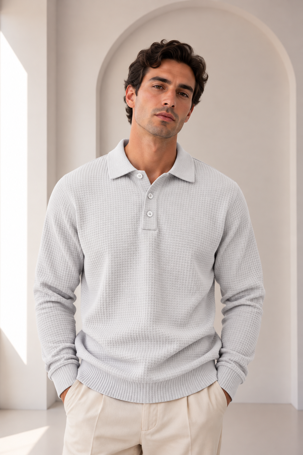 Jersey de manga larga con cuello