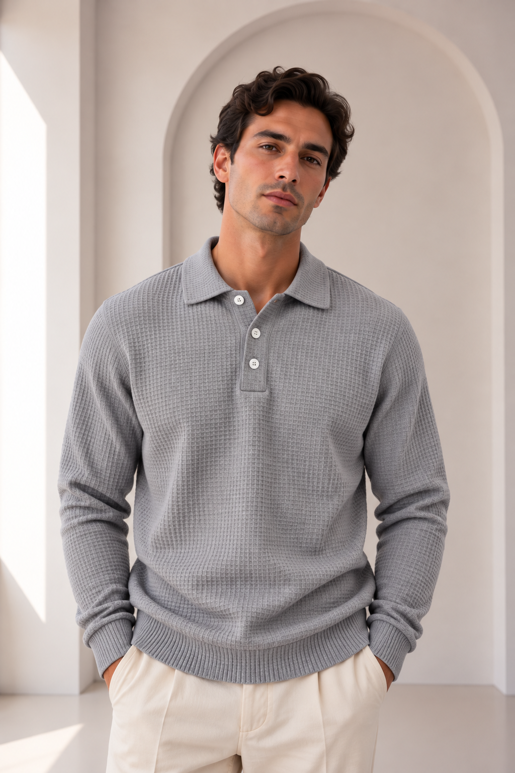 Jersey de manga larga con cuello