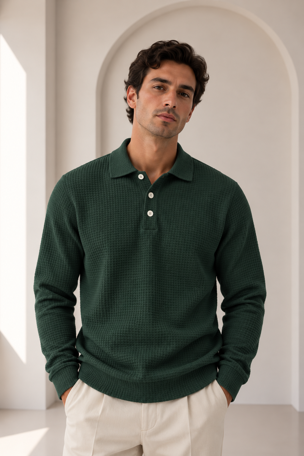 Jersey de manga larga con cuello