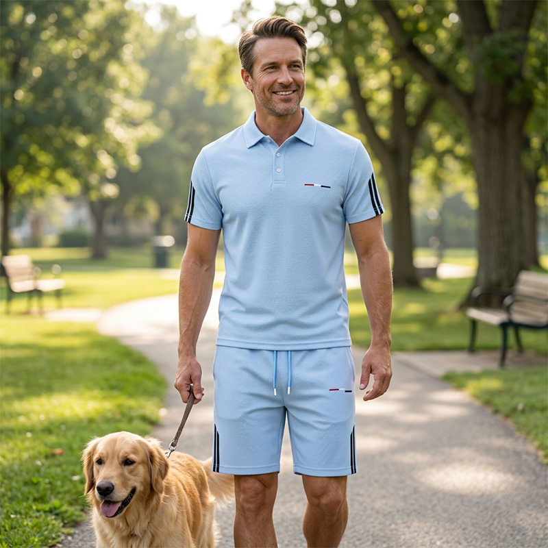 Sport-Conjunto polo corto y pantalón corto