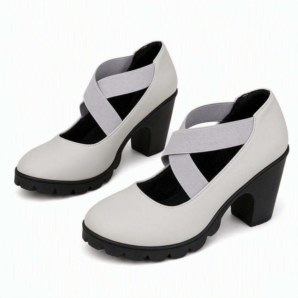 Zapatos - Tacones Mary Jane con puntera redonda