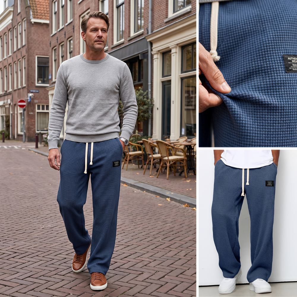 Pantalones cómodos con corte amplio y cintura ajustable
